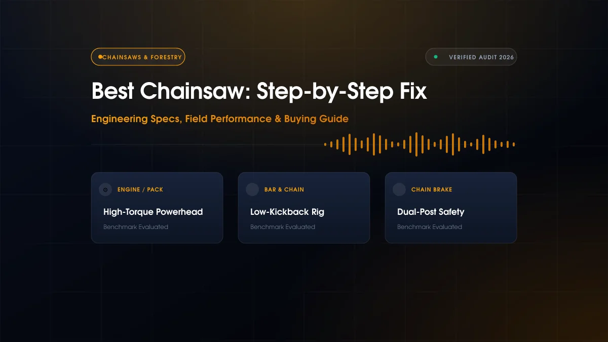 Best Chainsaw: Step-by-Step Fix (2026)