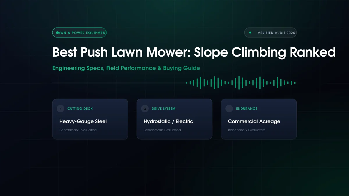 Best Push Lawn Mower: Slope Climbing Ranked (2026)