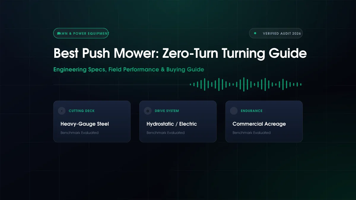 Best Push Mower: Zero-Turn Turning Guide