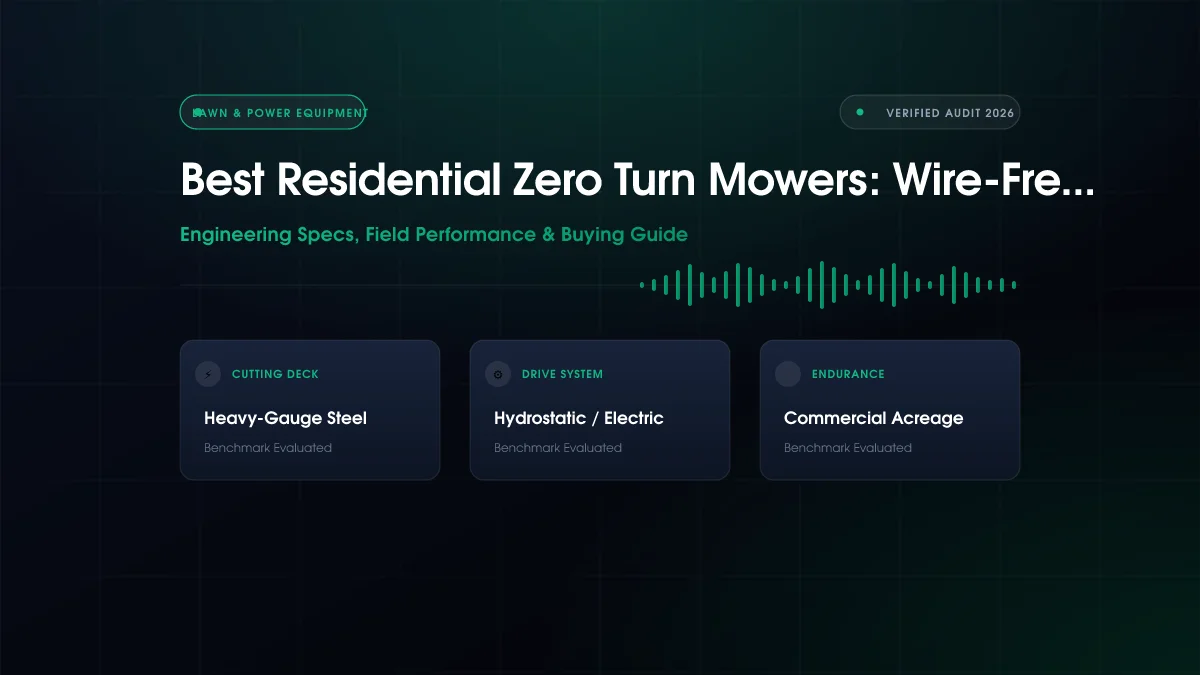 Best Residential Zero Turn Mowers: Wire-Free Compared (2026)