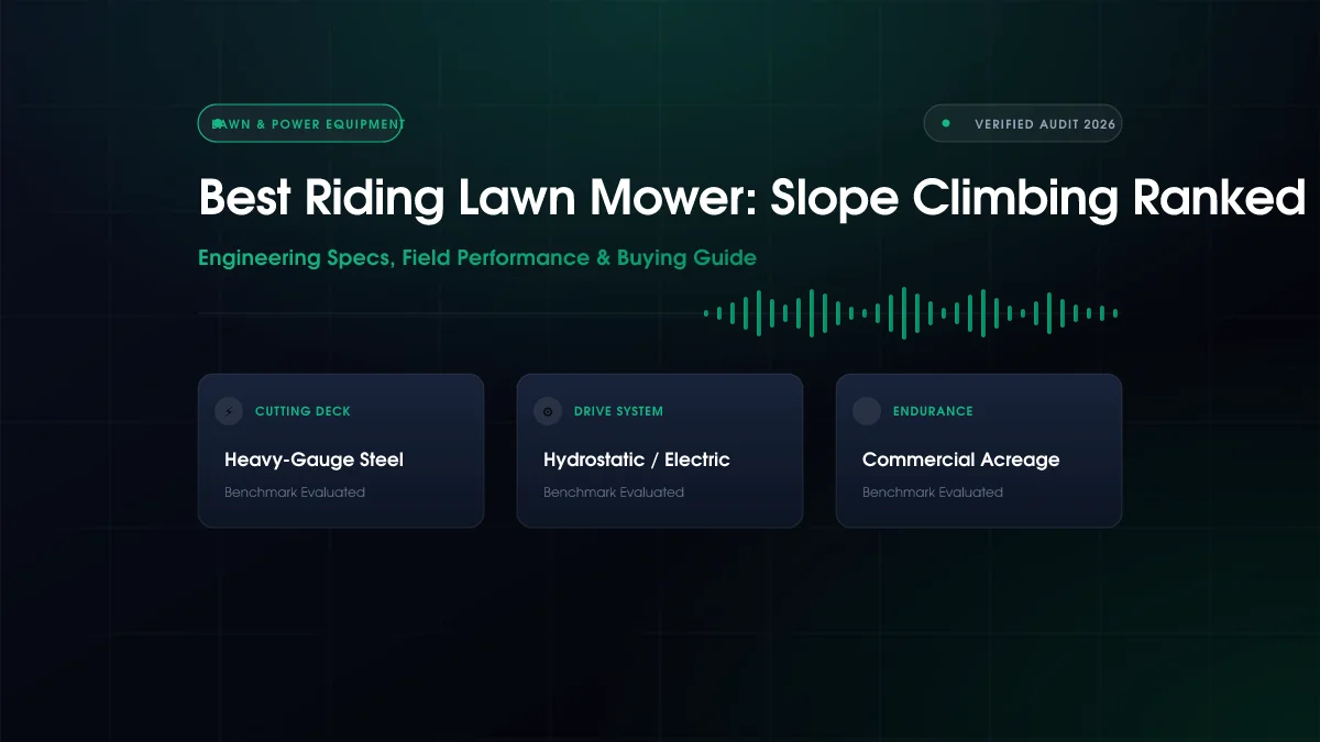 Best Riding Lawn Mower: Slope Climbing Ranked (2026)