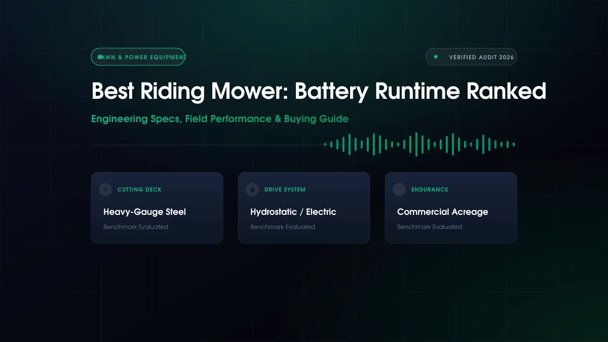 Best Riding Mower: Battery Runtime Ranked