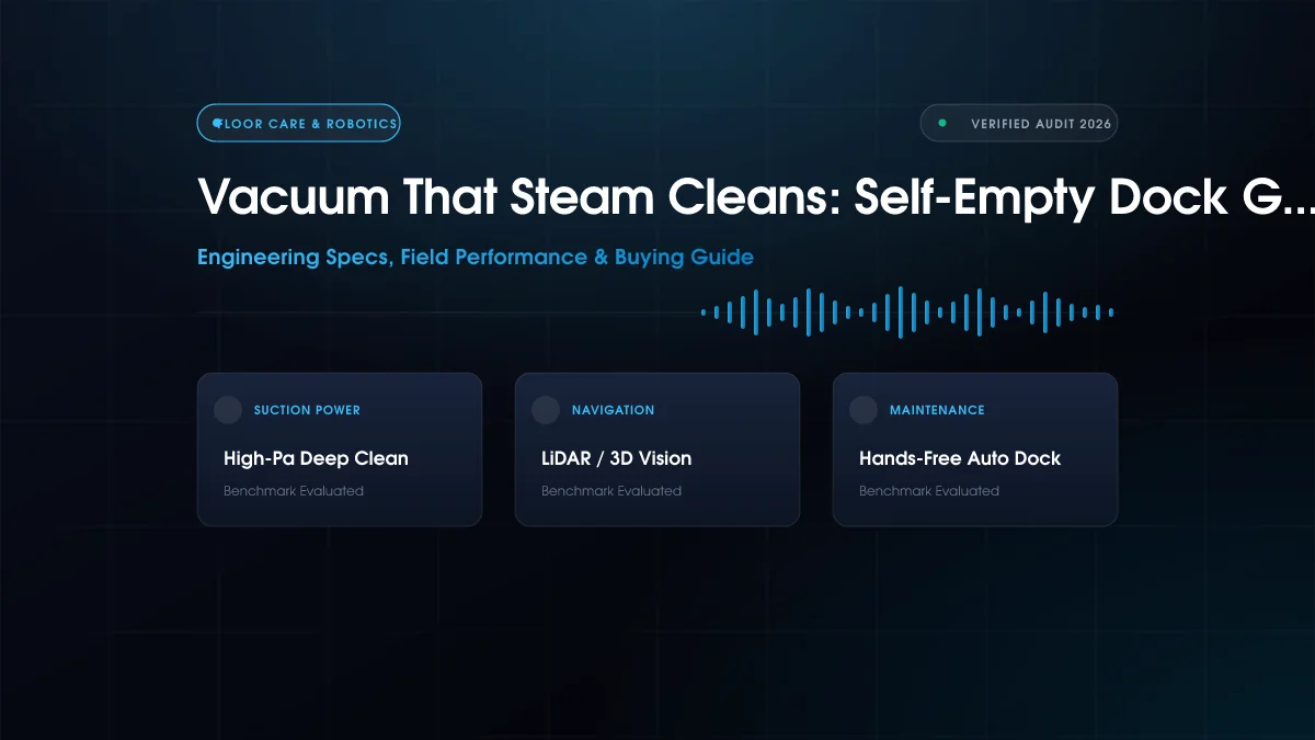Vacuum That Steam Cleans: Self-Empty Dock Guide (2026)