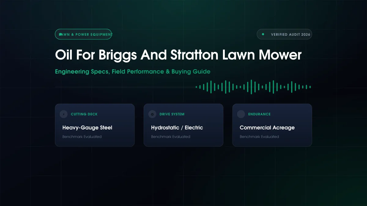 Oil For Briggs And Stratton Lawn Mower (2026)