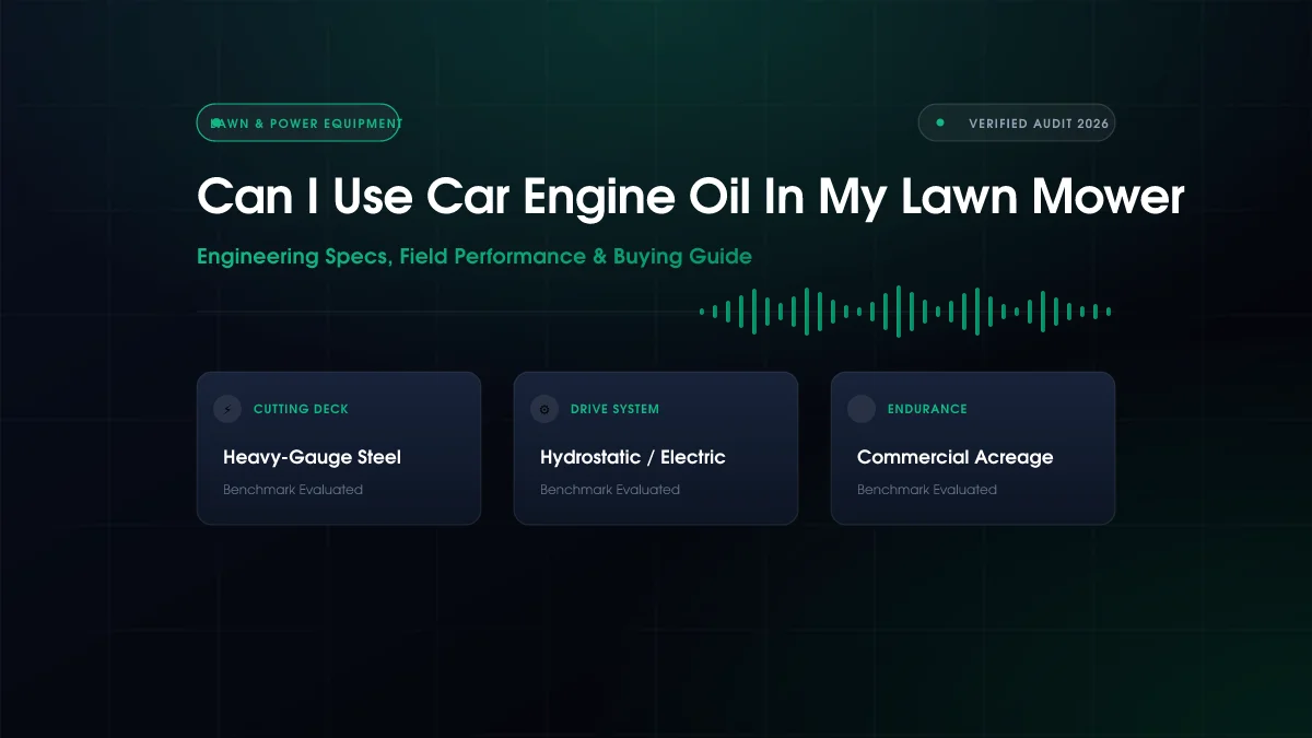 Can I Use Car Engine Oil In My Lawn Mower (2026)