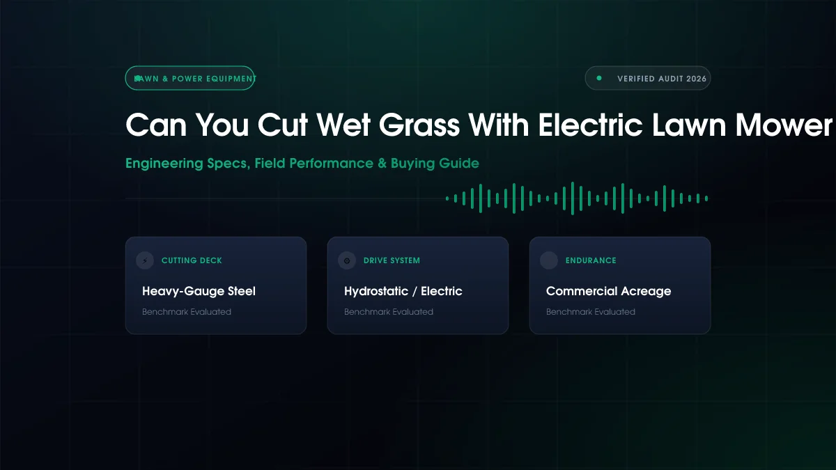 Can You Cut Wet Grass With Electric Lawn Mower (2026)