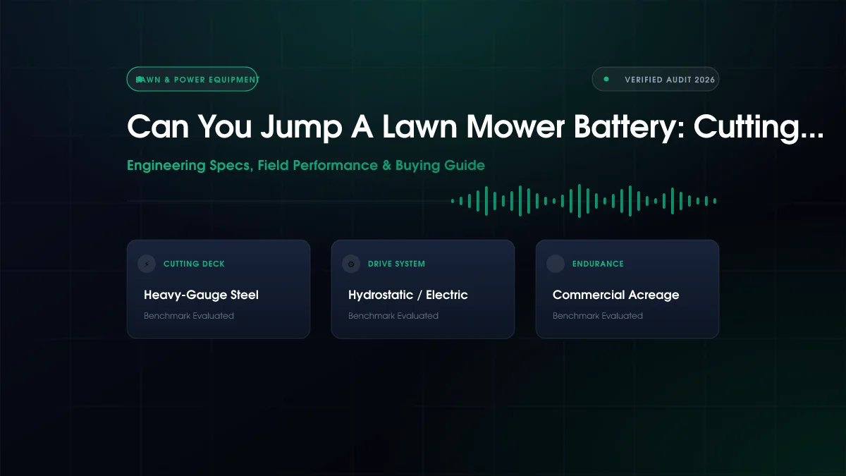 Can You Jump A Lawn Mower Battery: Cutting Compared (2026)