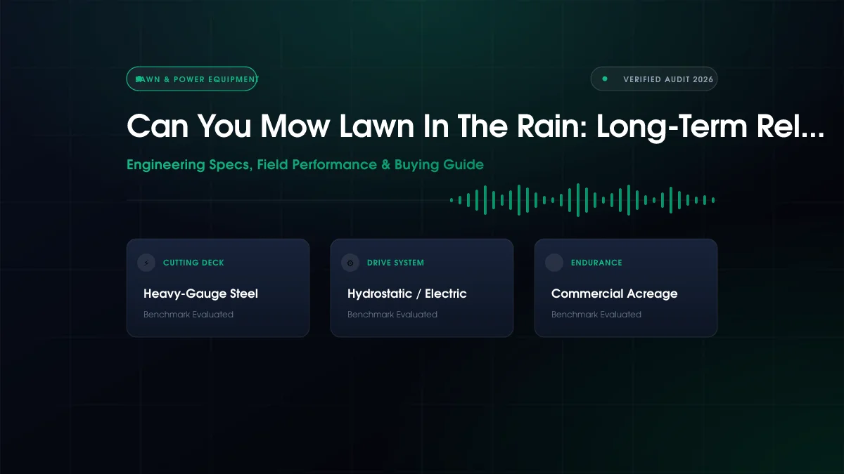 Can You Mow Lawn in the Rain?