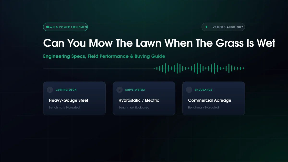 Can You Mow the Lawn When the Grass Is Wet?