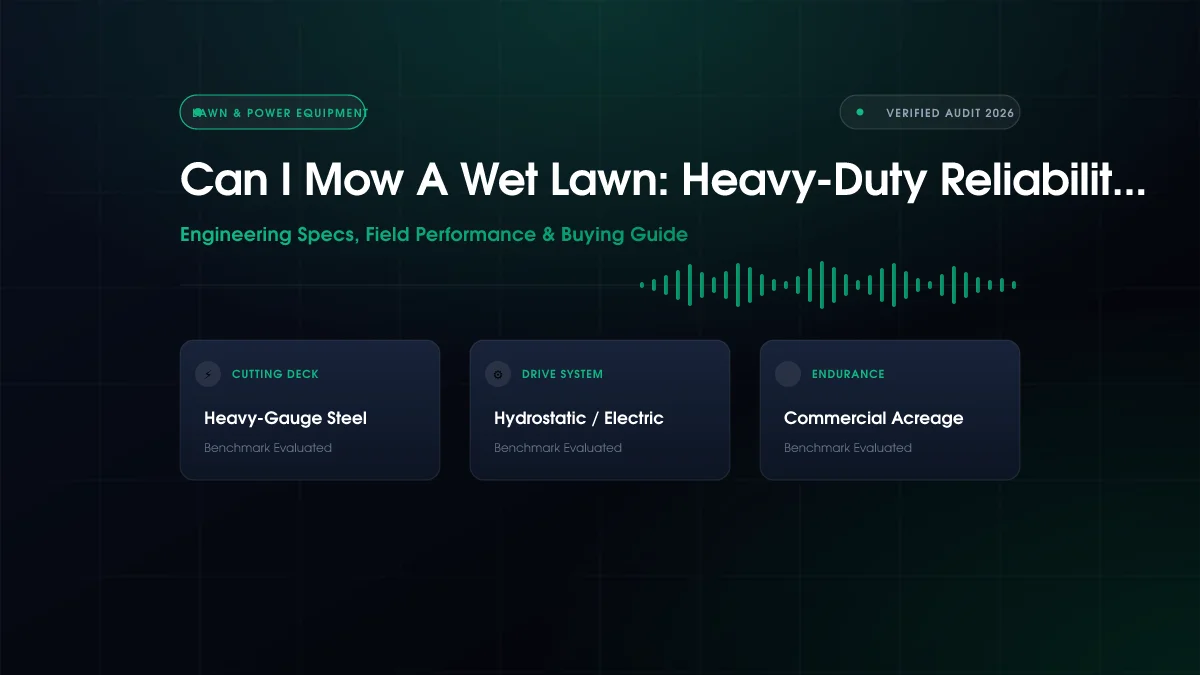 Can You Mow Wet Lawn?