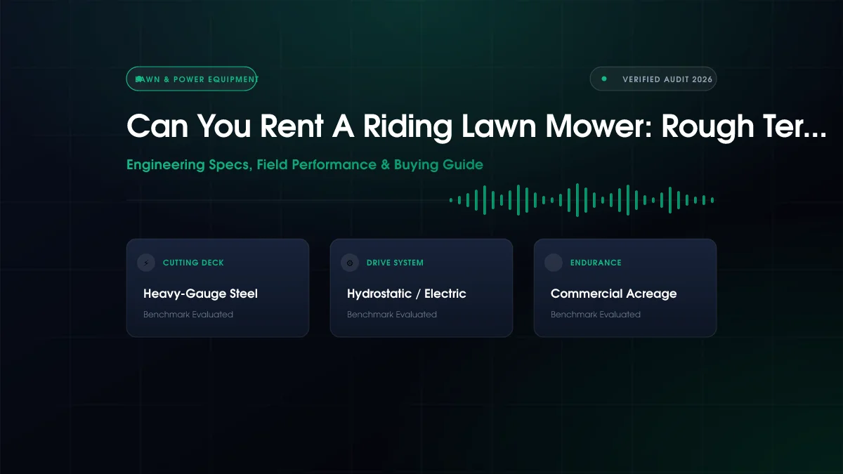 Can You Rent A Riding Lawn Mower: Rough Terrain Cut Compared