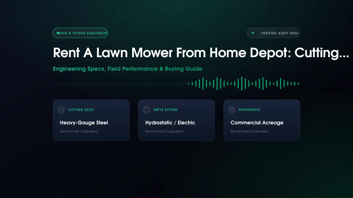Rent A Lawn Mower From Home Depot: Cutting Compared (2026)