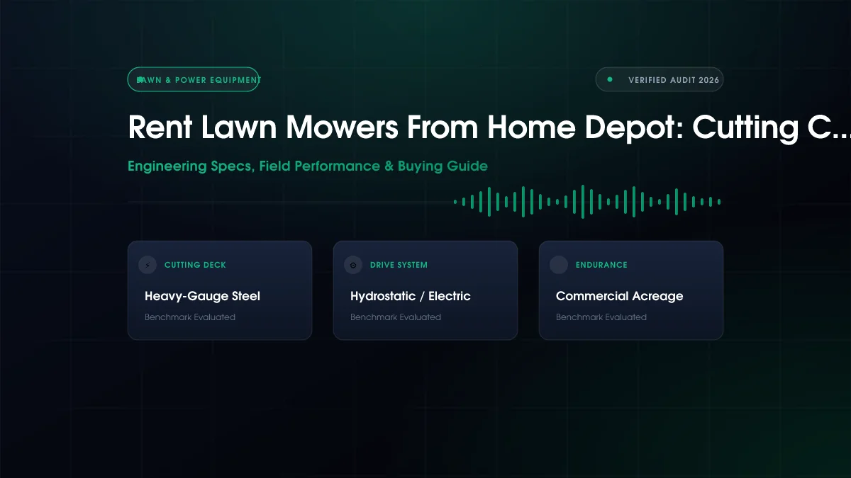 Rent Lawn Mowers From Home Depot: Cutting Compared (2026)