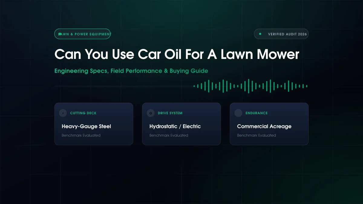 Can You Use Car Oil for Lawn Mower?