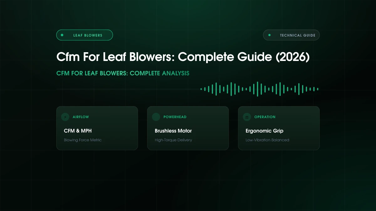 CFM for Leaf Blowers (2026)