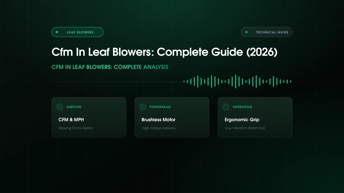 CFM in Leaf Blowers (2026)