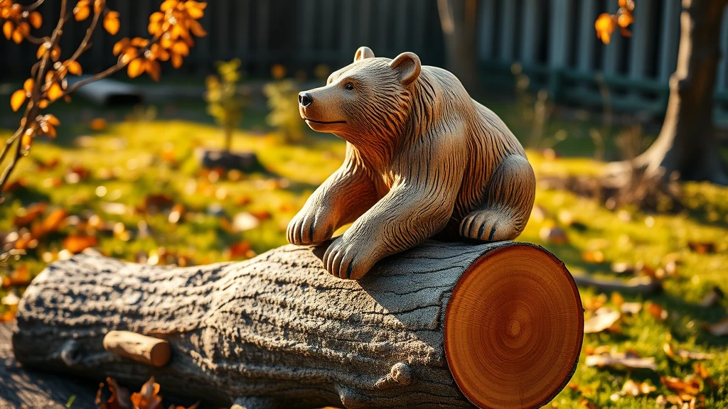 Chainsaw Carving Bear: 2-Stroke Engine Output