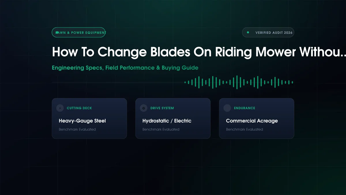 How To Change Blades On Riding Mower Without Removing Deck