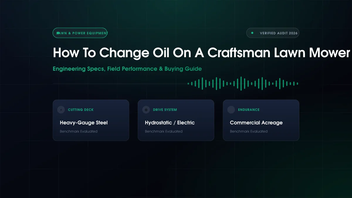 How To Change Oil On A Craftsman Lawn Mower