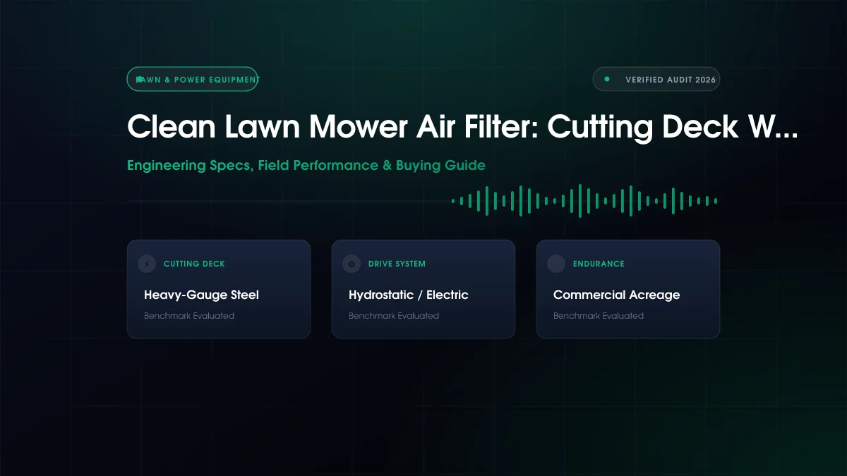 Clean Lawn Mower Air Filter: Cutting Deck Width Compared