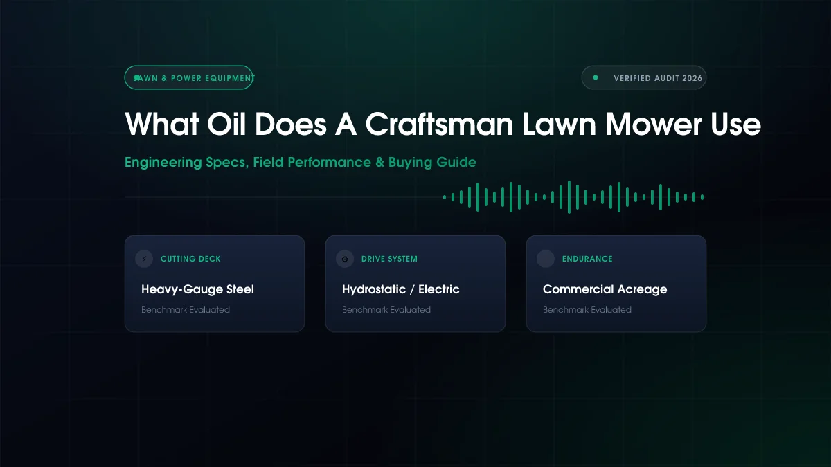 What Oil Does A Craftsman Lawn Mower Use (2026)