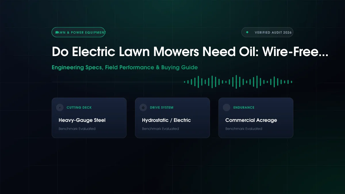Do Electric Lawn Mowers Need Oil: Wire-Free Compared (2026)