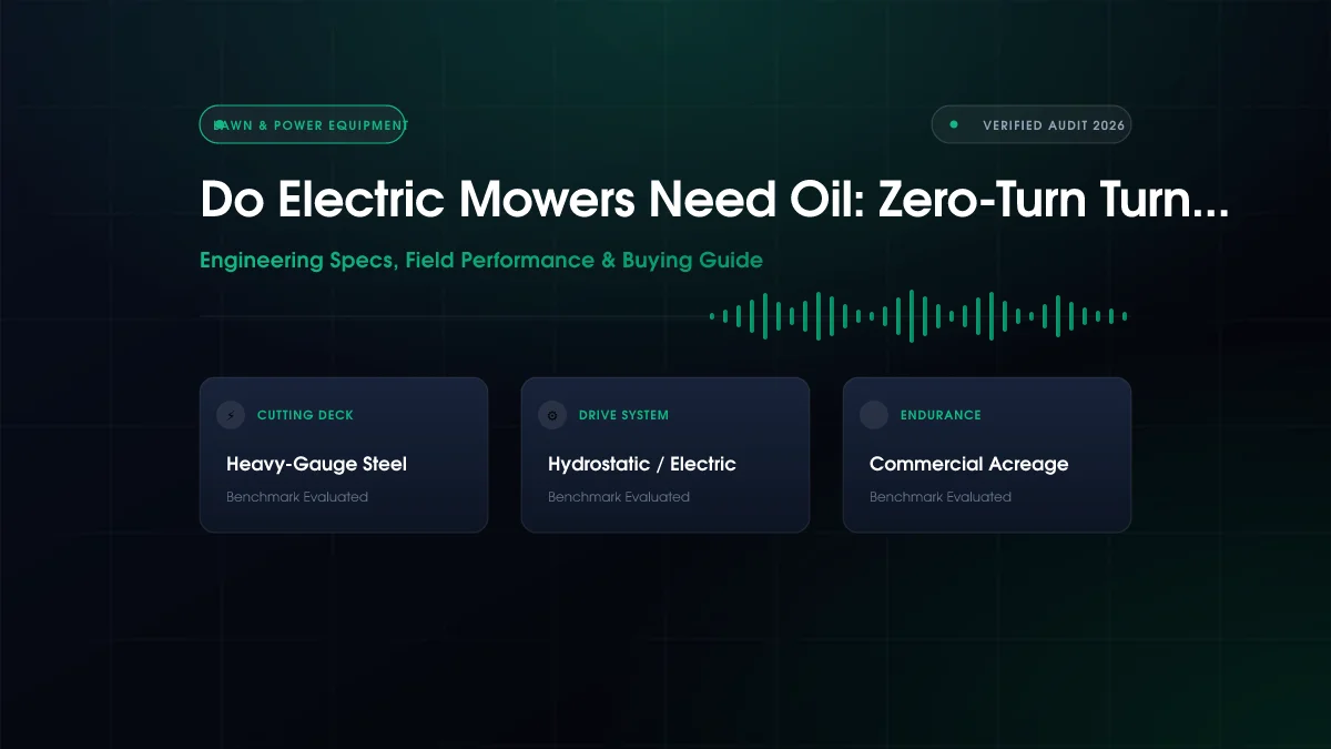 Do Electric Mowers Need Oil?