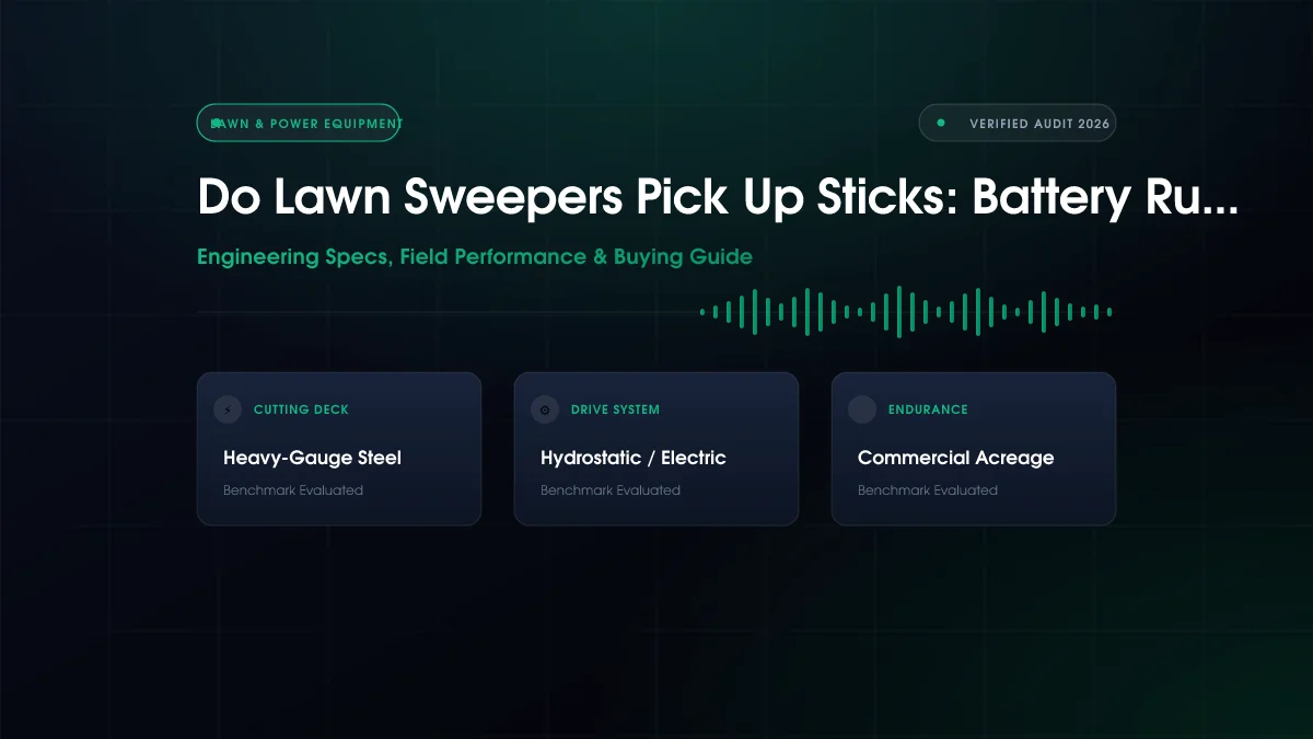 Do Lawn Sweepers Pick Up Sticks: Battery Runtime Compared