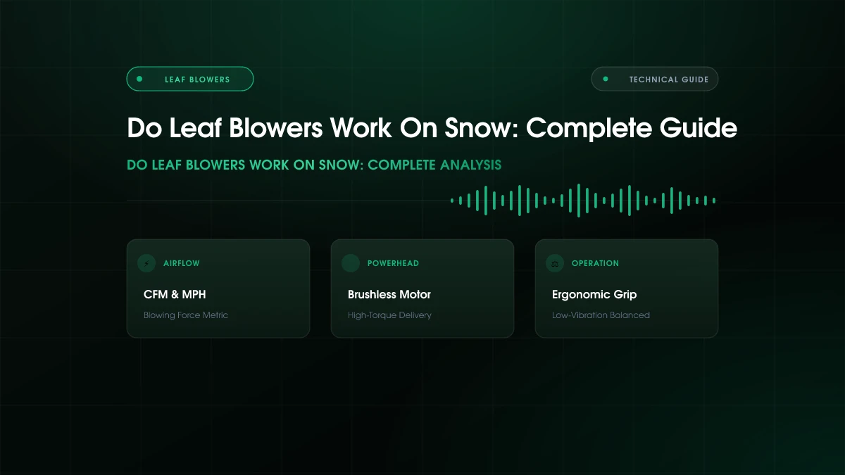 Do Leaf Blowers Work On Snow: Complete Guide (2026)