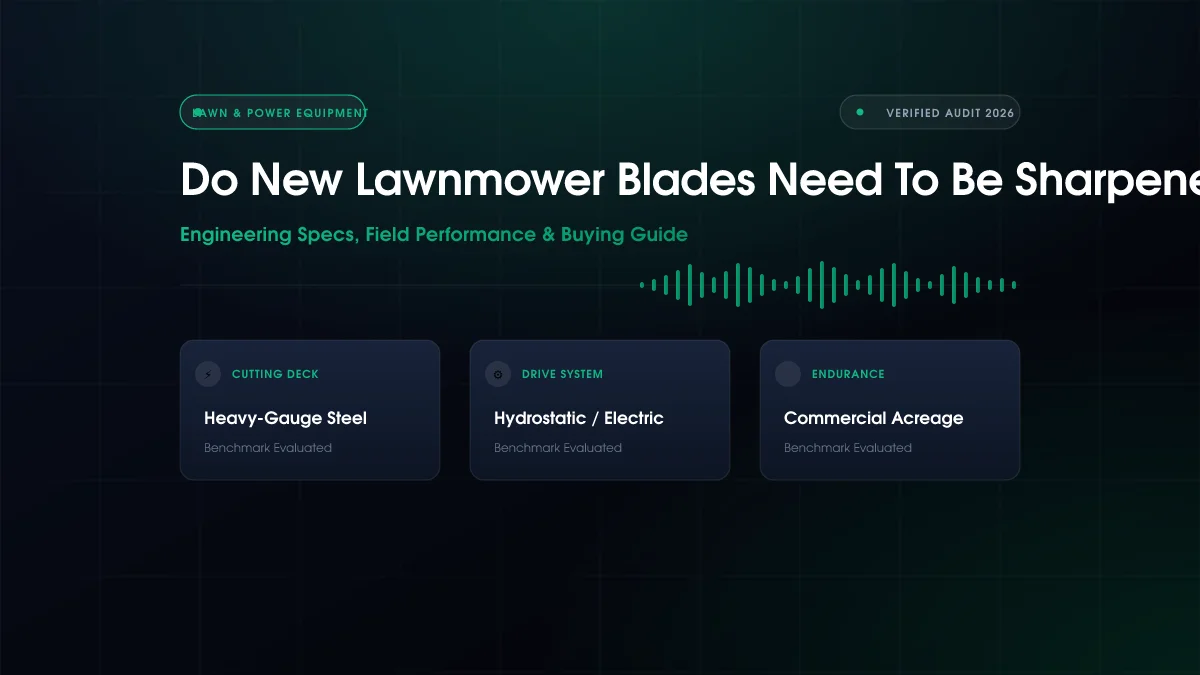 Do New Lawnmower Blades Need To Be Sharpened (2026)