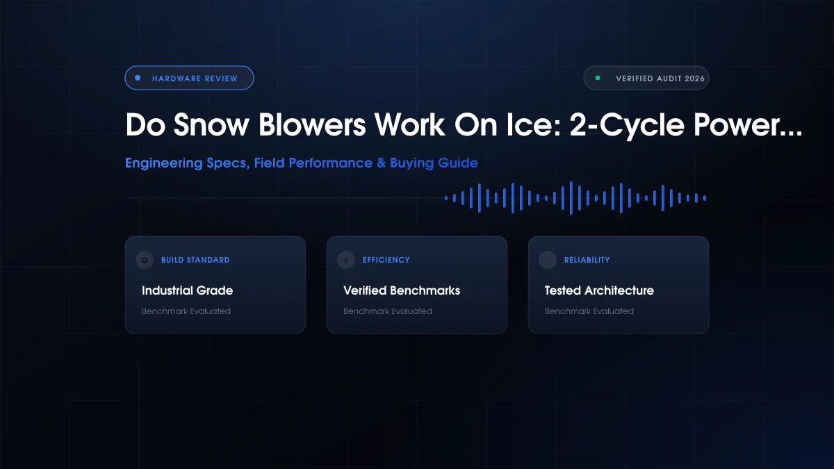 Do Snow Blowers Work On Ice: 2-Cycle Power Guide