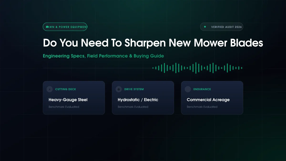 Do You Need to Sharpen New Mower Blades?