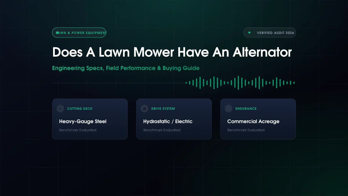 Does A Lawn Mower Have An Alternator (2026)