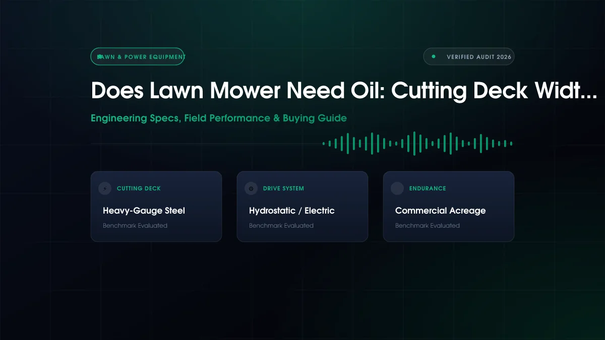 Does Lawn Mower Need Oil: Cutting Deck Width Compared