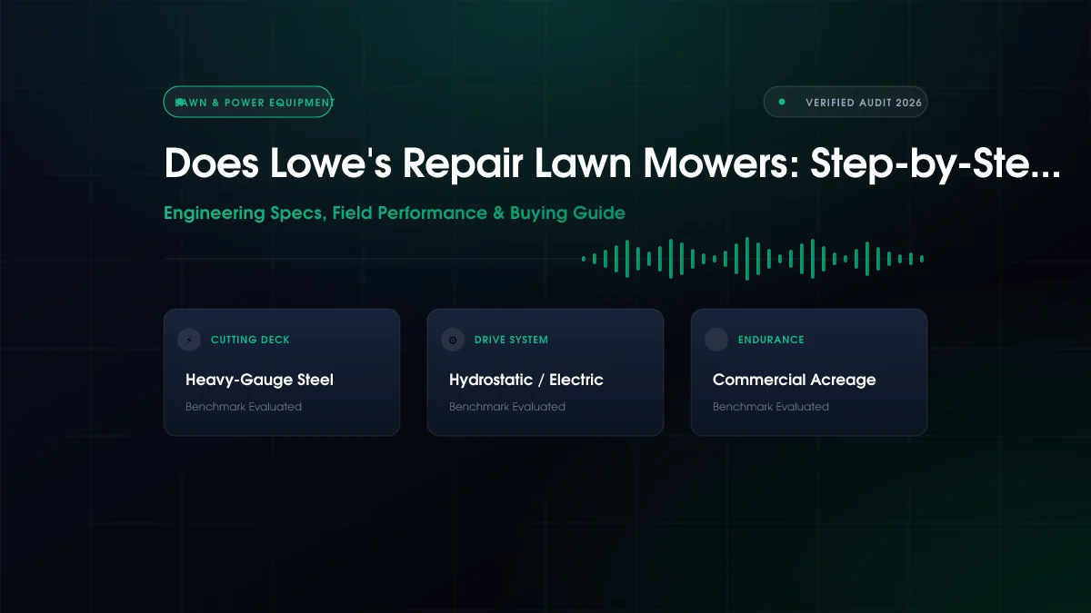 Does Lowe’s Repair Lawn Mowers?