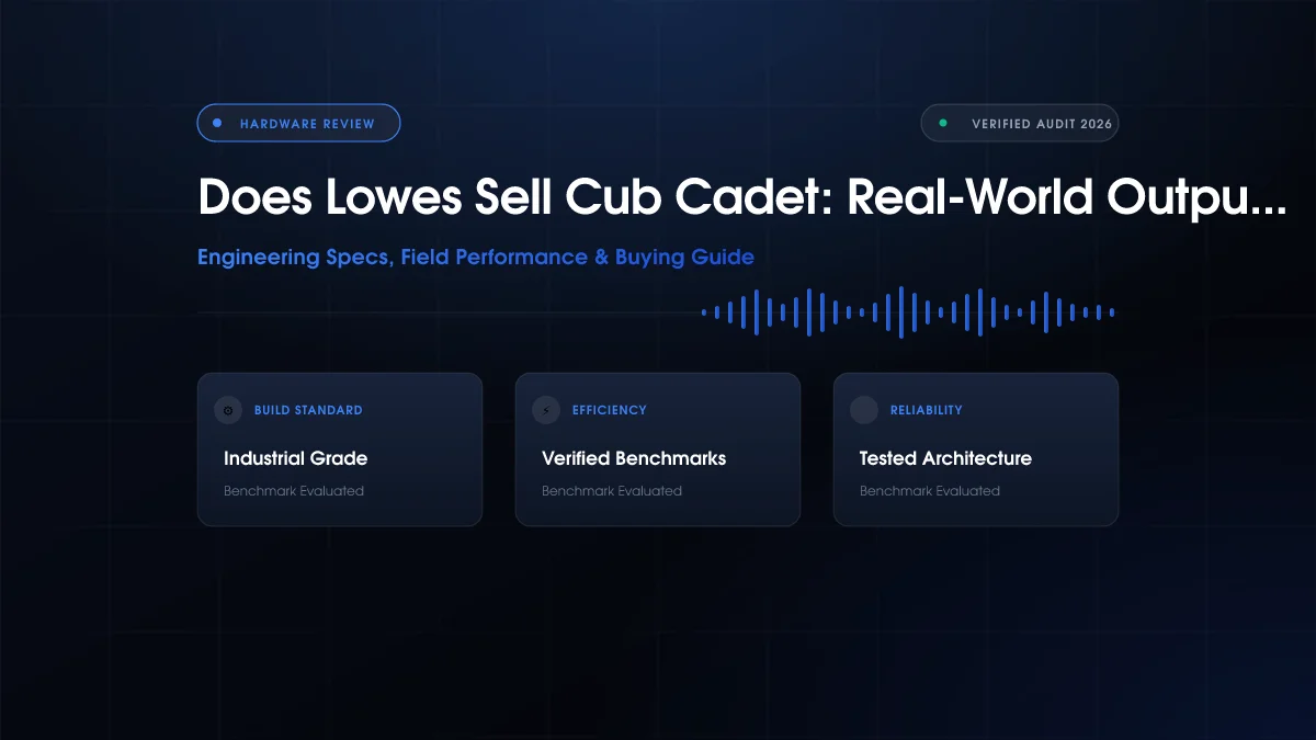 Does Lowes Sell Cub Cadet: Real-World Output Compared (2026)