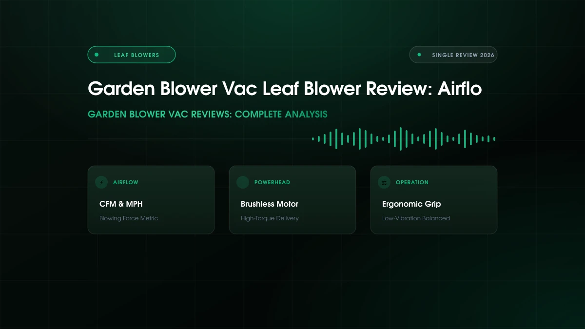 Garden Blower Vac Leaf Blower Review (2026)