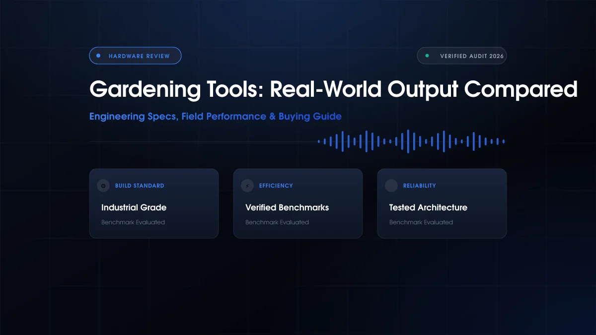 Gardening Tools: Real-World Output Compared (2026)