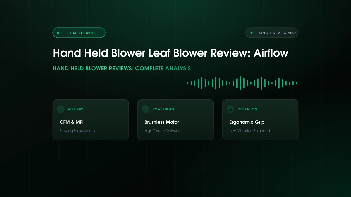 Hand Held Blower Leaf Blower Review (2026)