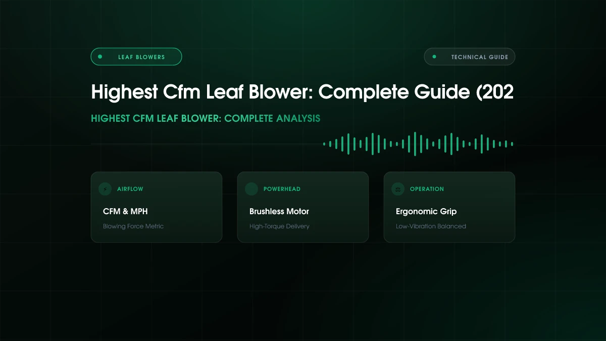 Highest CFM Leaf Blower (2026)