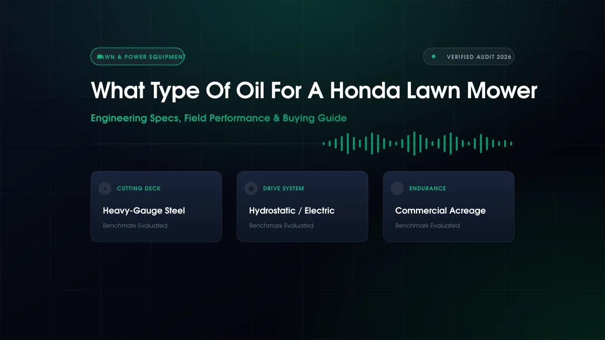 What Type Of Oil For A Honda Lawn Mower (2026)