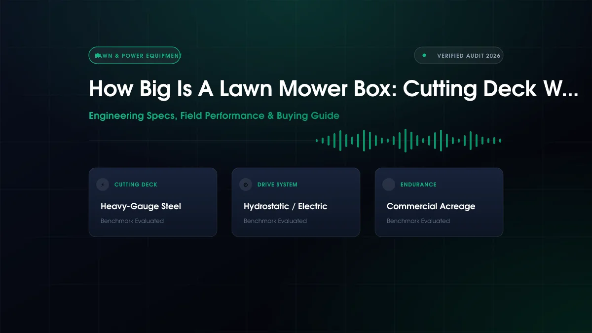 How Big Is A Lawn Mower Box: Cutting Deck Width Compared