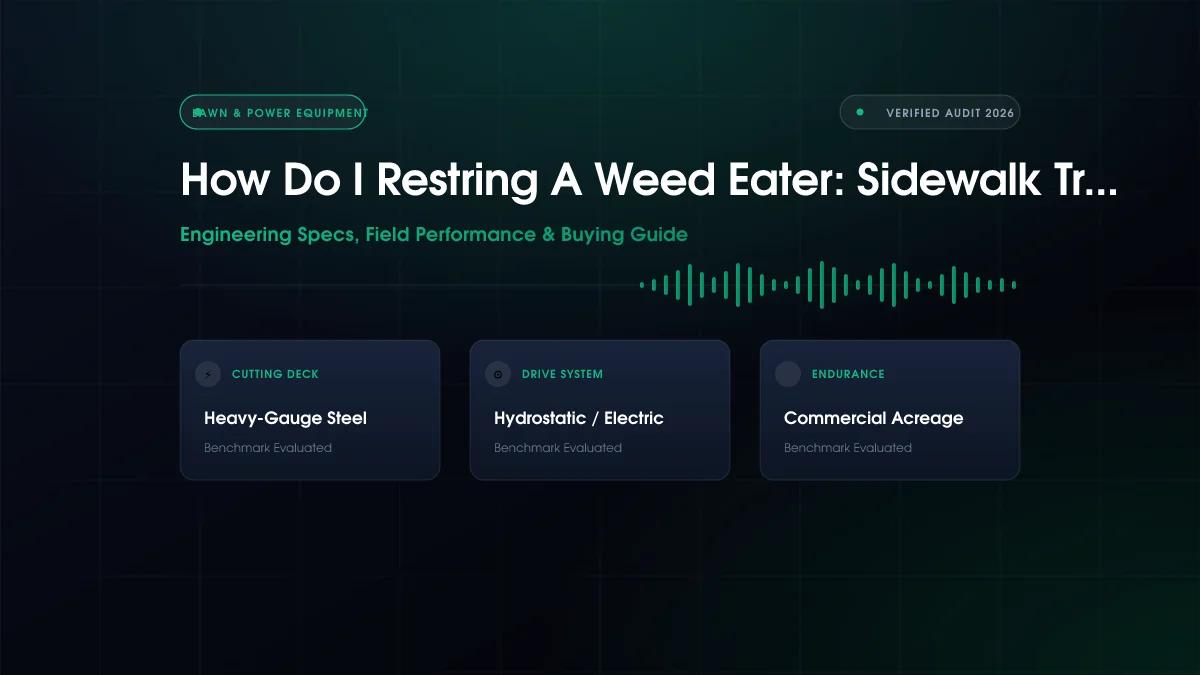How Do I Restring a Weed Eater?