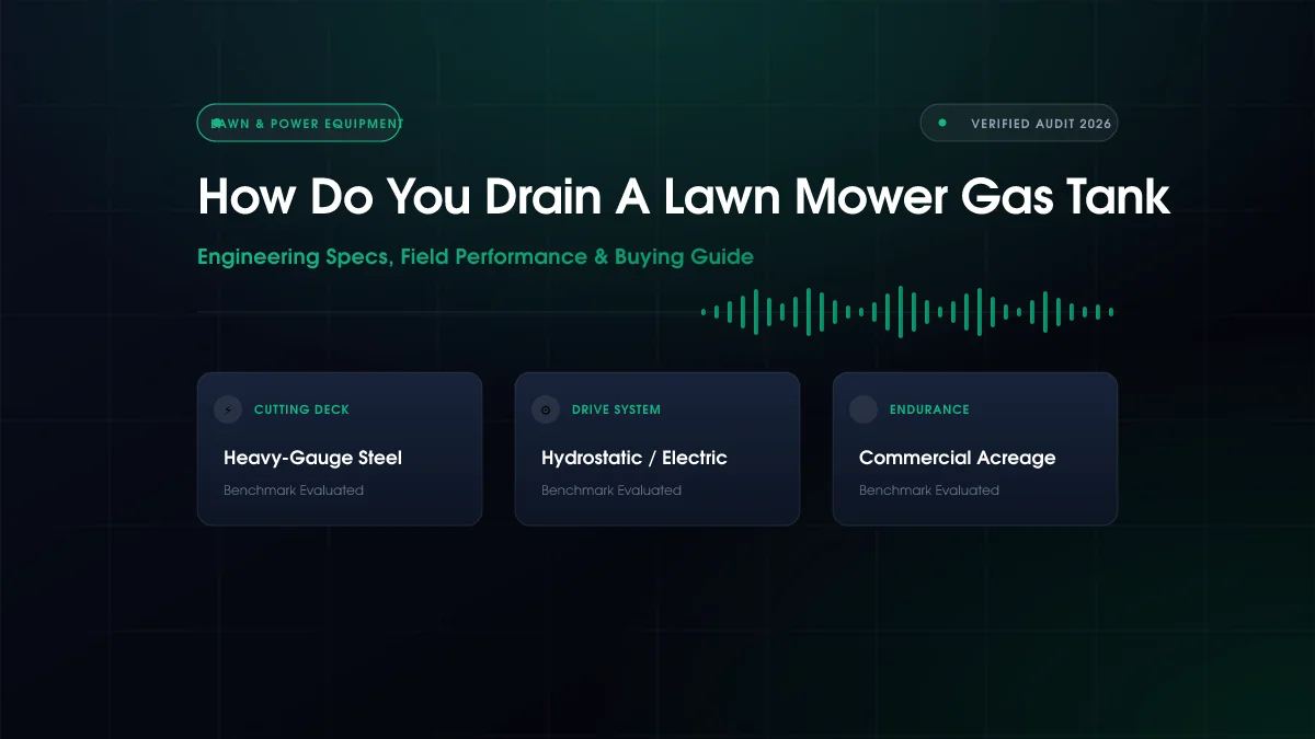 How Do You Drain A Lawn Mower Gas Tank (2026)