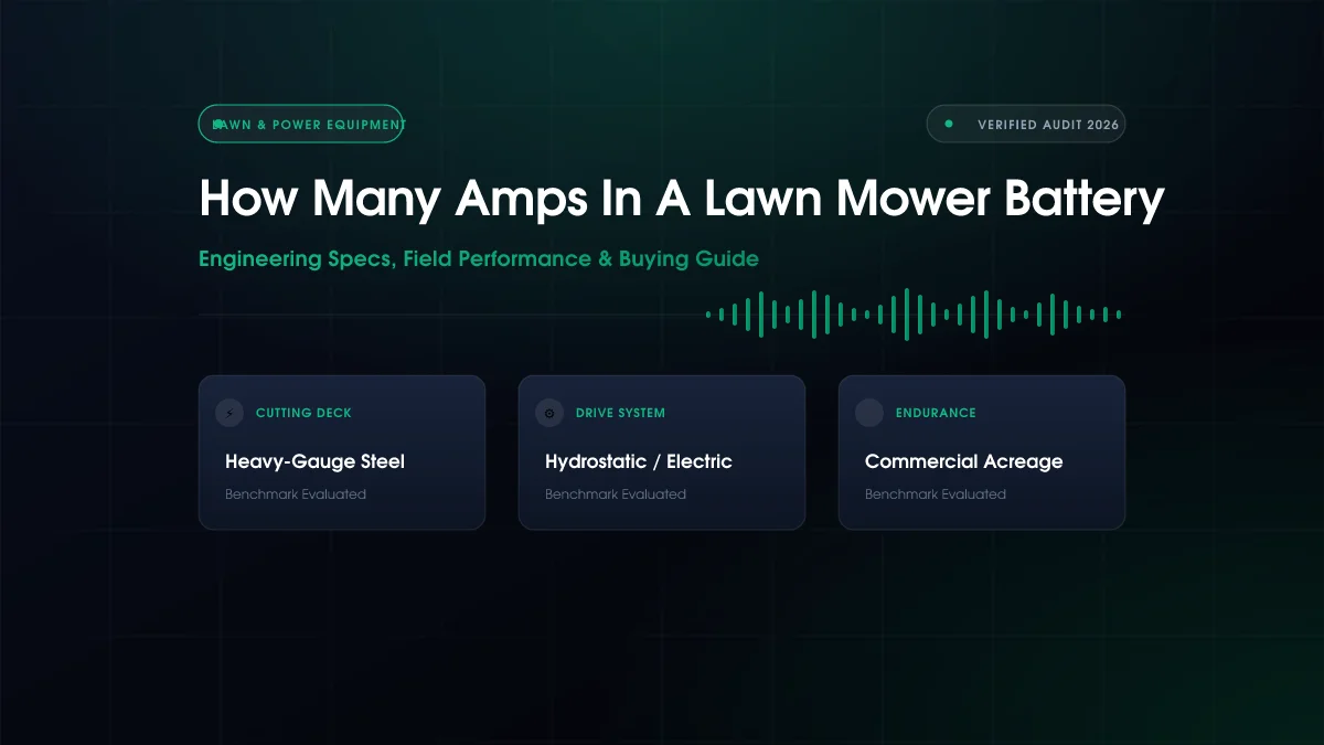 How Many Amps In A Lawn Mower Battery (2026)