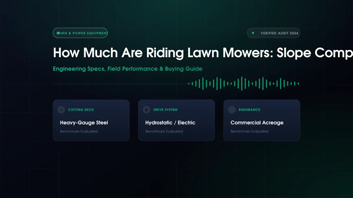 How Much Are Riding Lawn Mowers: Slope Compared (2026)