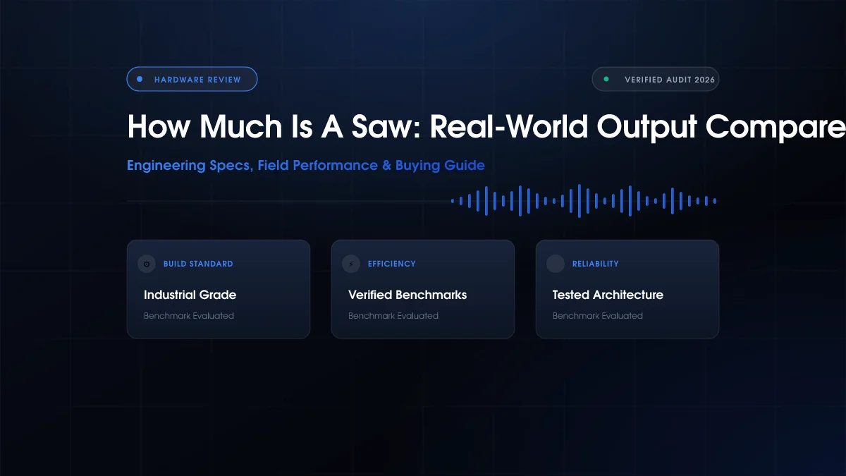 How Much Is A Saw: Real-World Output Compared (2026)