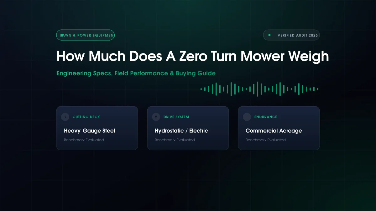 How Much Does a Zero Turn Mower Weigh?