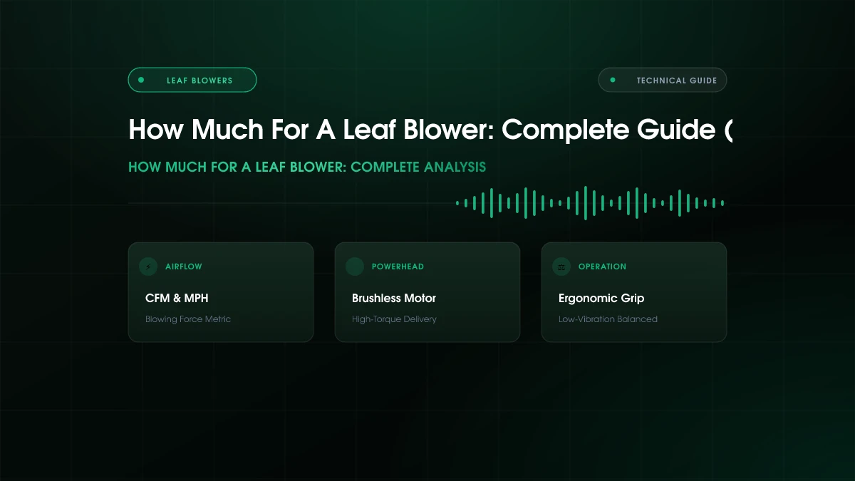 How Much For A Leaf Blower: Complete Guide (2026)