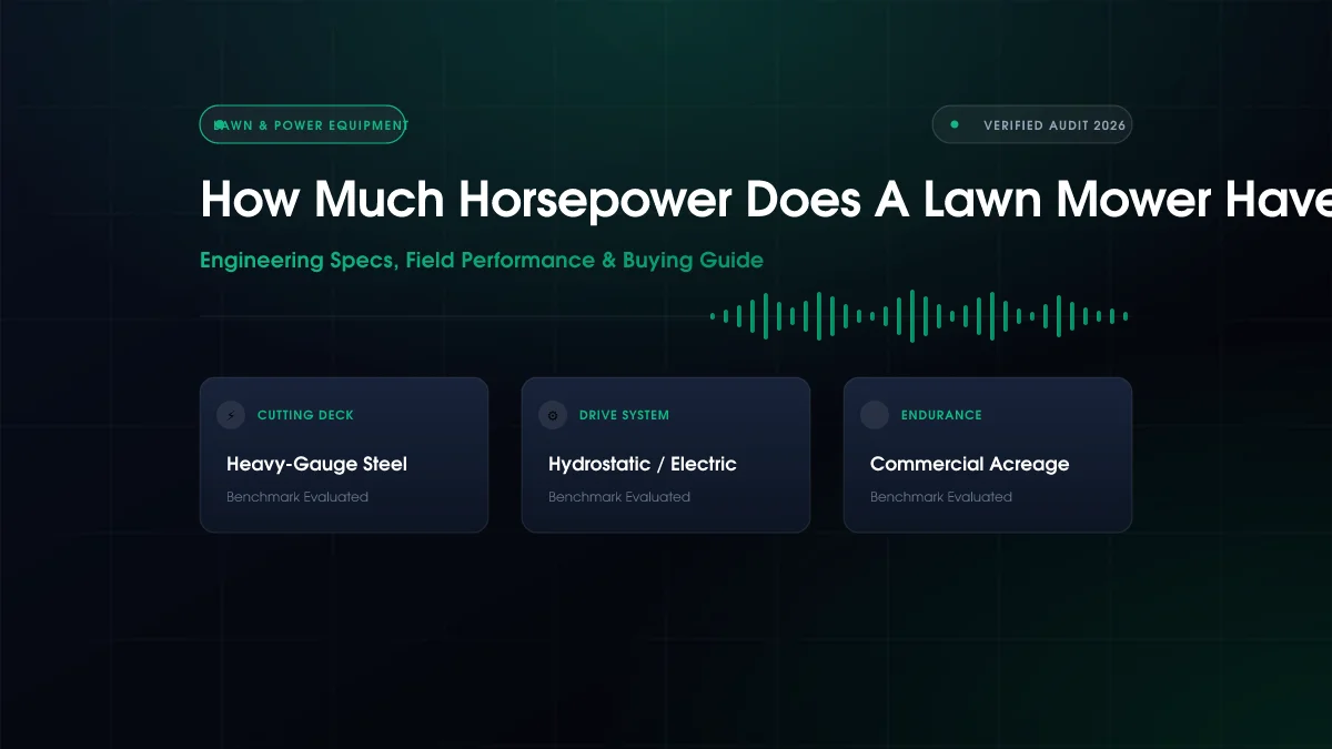 How Much Horsepower Does A Lawn Mower Have (2026)